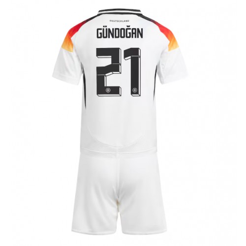 Dětský Fotbalový dres Německo Ilkay Gundogan #21 ME 2024 Domácí Krátký Rukáv (+ trenýrky)